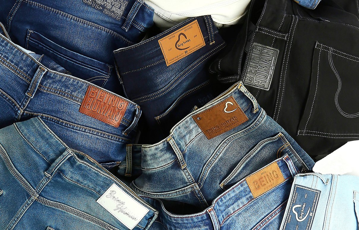 Blue Low Rise Boot Cut Fit Women's Denims by Being Human Clothing