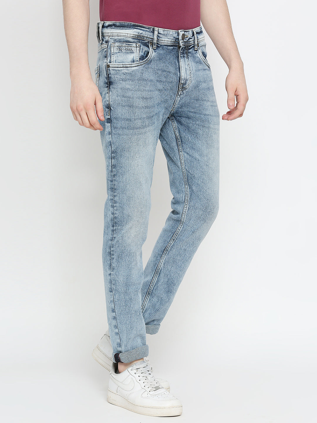 Being Human Mens Slim Fit Denim - Light Tone