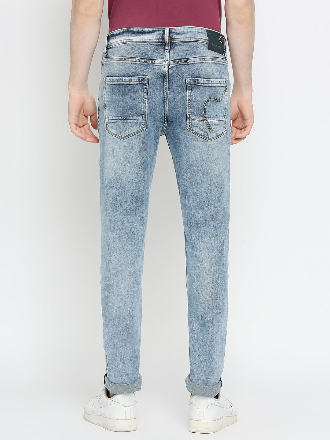 Being Human Mens Slim Fit Denim - Light Tone