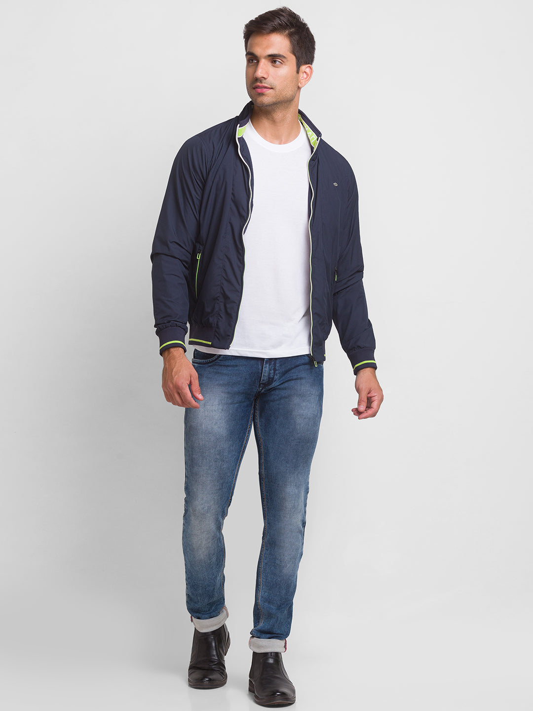 Being Human Mens Jackets-Navy