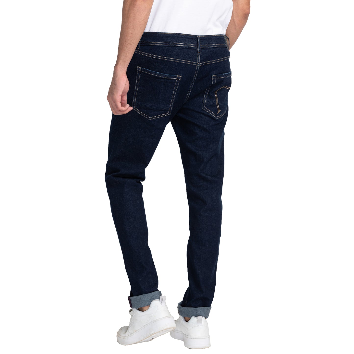 Being Human Mens Slim Straight Fit Denim - Dark Tone