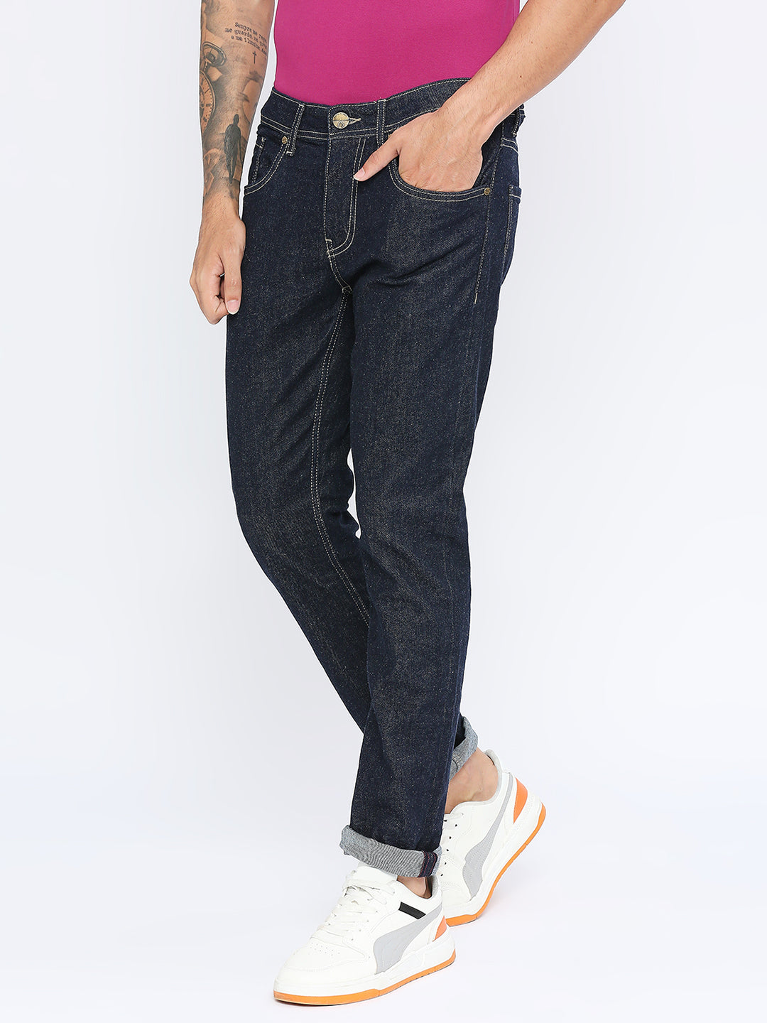 Being Human Mens Slim Fit Denim - Dark Tone