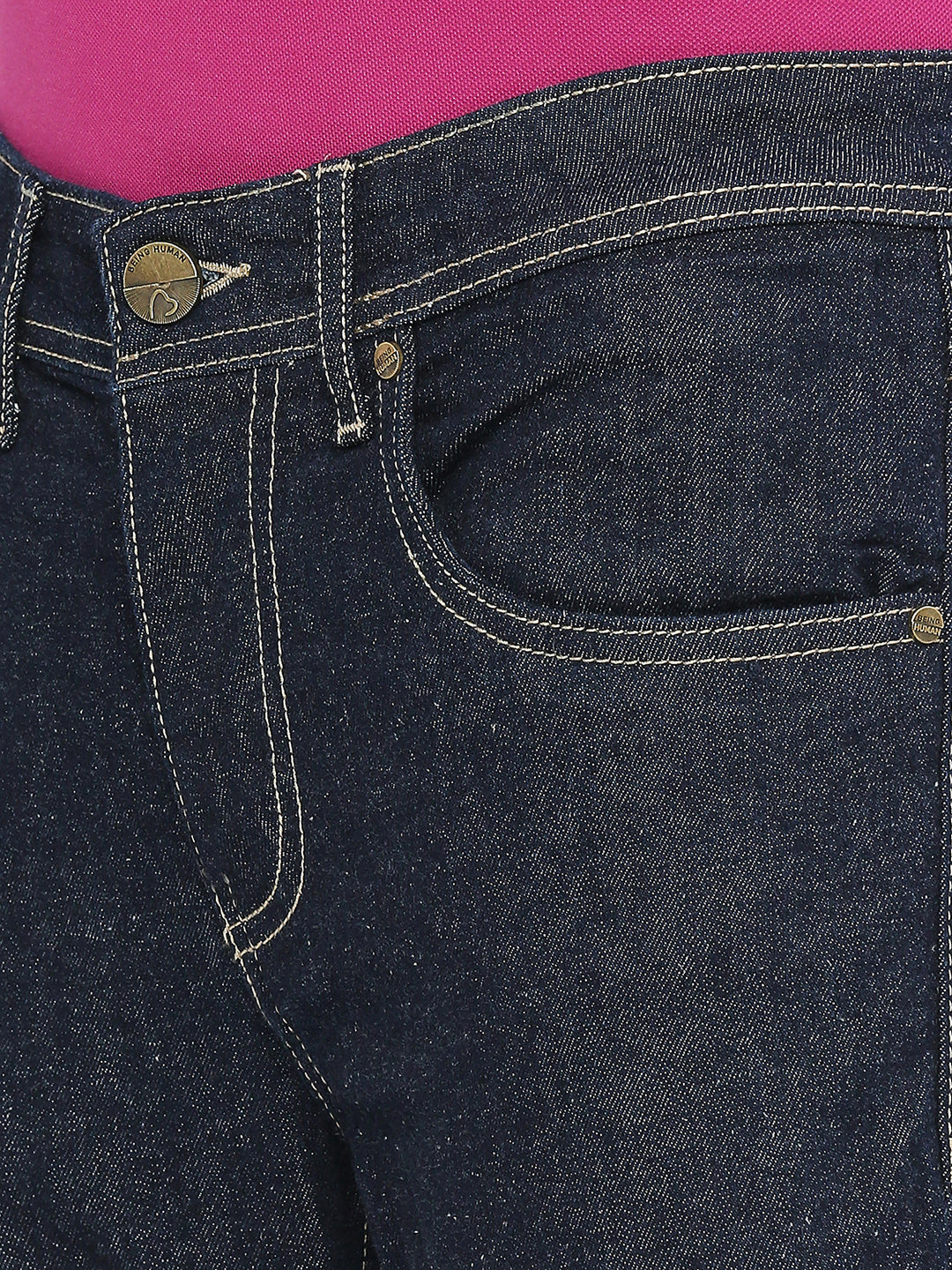 Being Human Mens Slim Fit Denim - Dark Tone