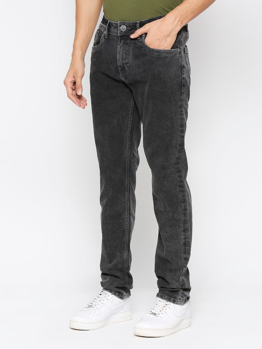 Being Human Mens Slim Fit Denim - Black Tone