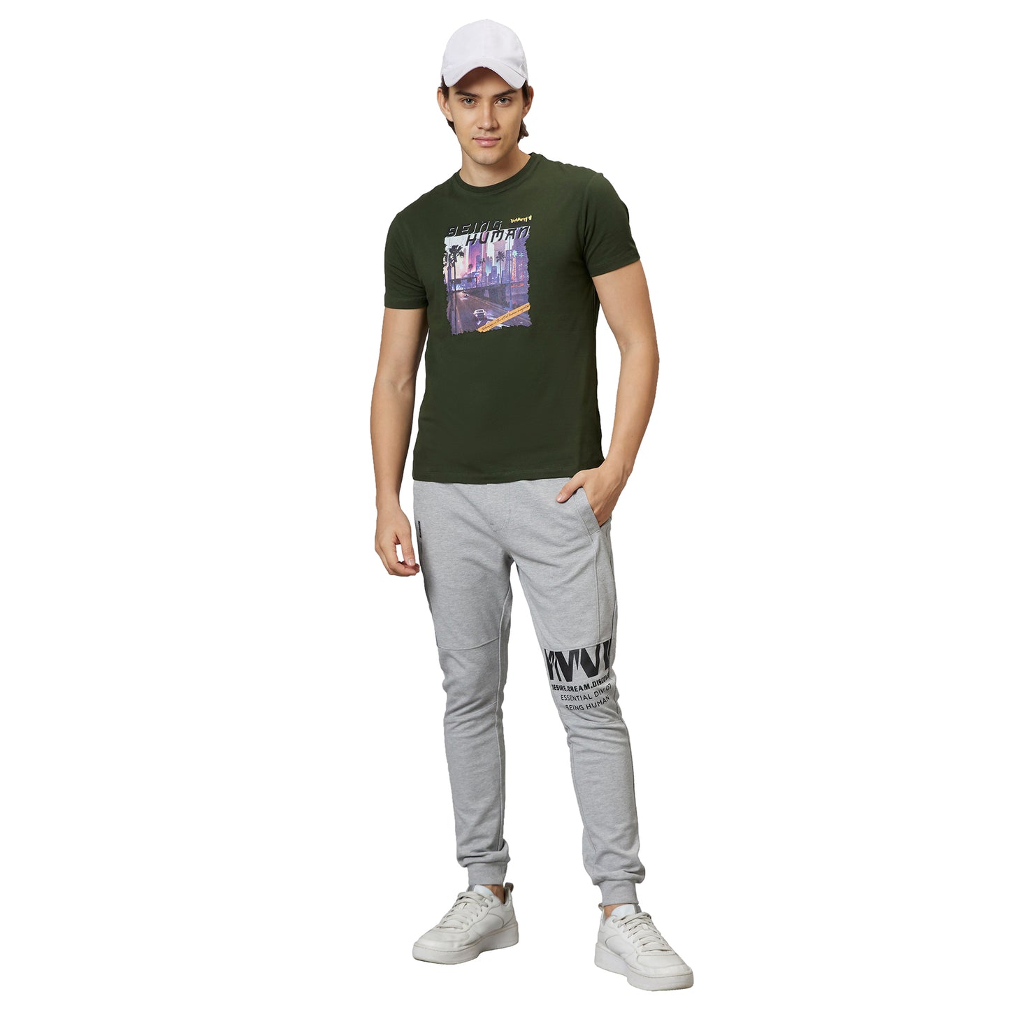 Being Human Regular Fit Men Crew Neck T-Shirts