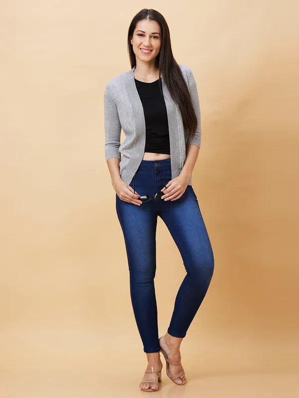 GREY MELANGE+SILVER LUREX