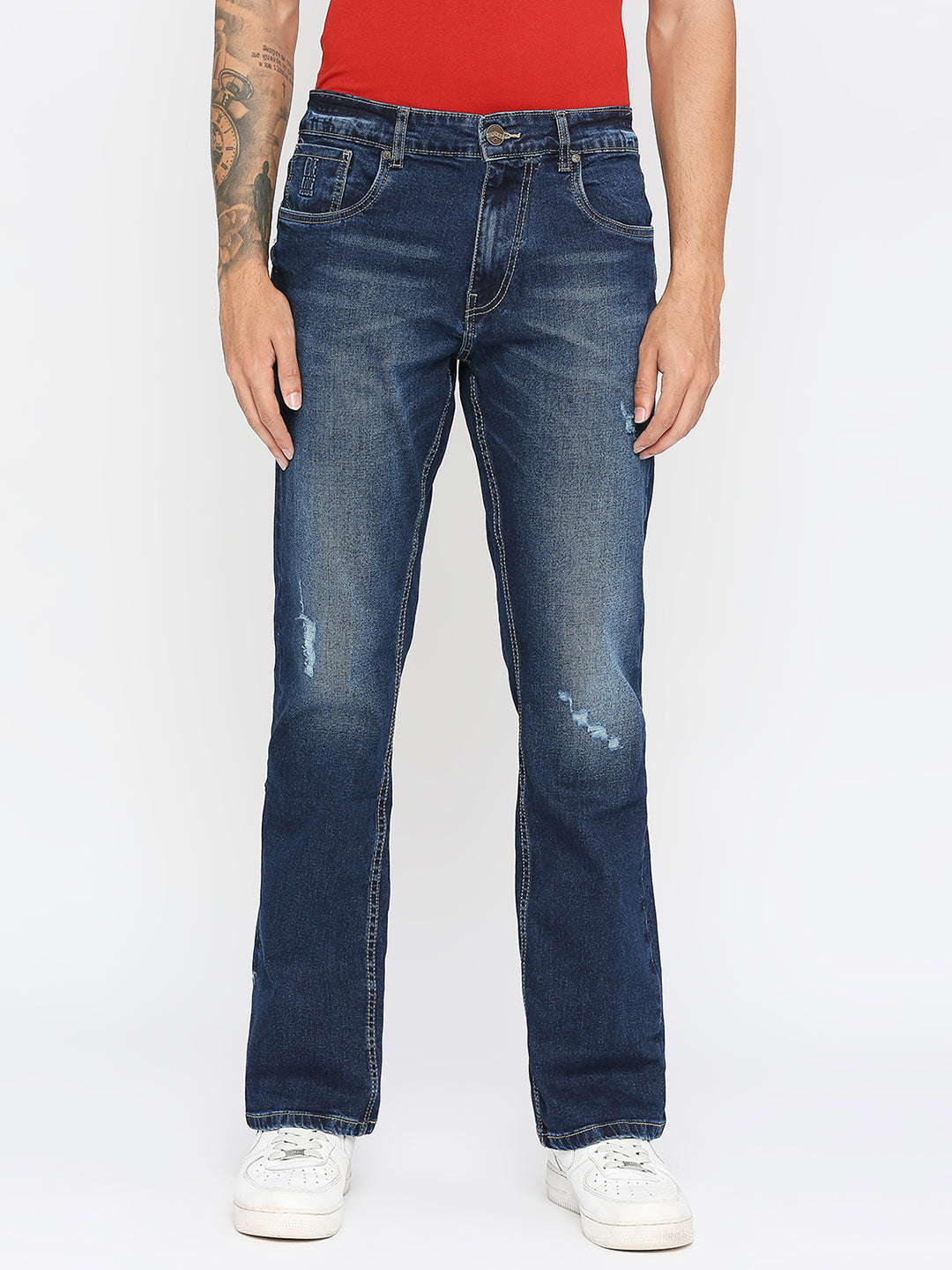 Being Human Mens Boot Cut Fit Denim - Dark Tone -  34405b-4.myshopify.com