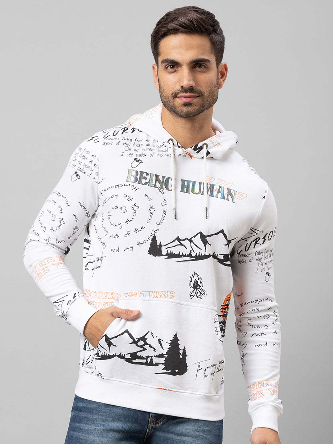 Being Human Mens Top Hoody