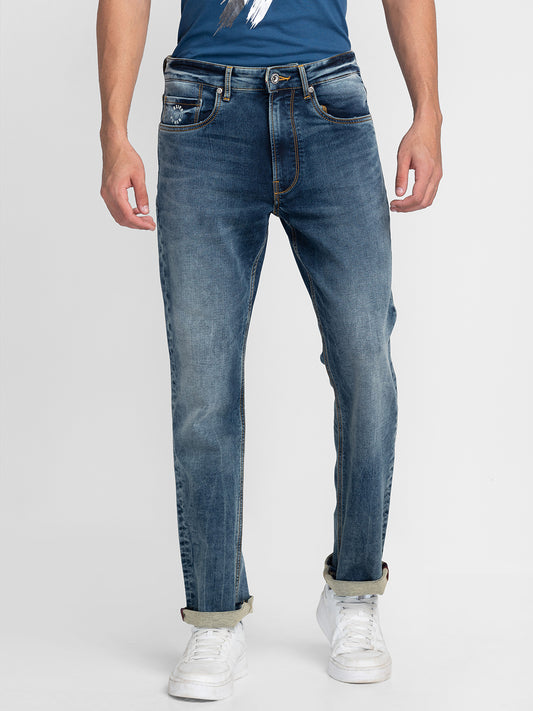 Being Human Mens Boot Cut Fit Denim - Mid Tone
