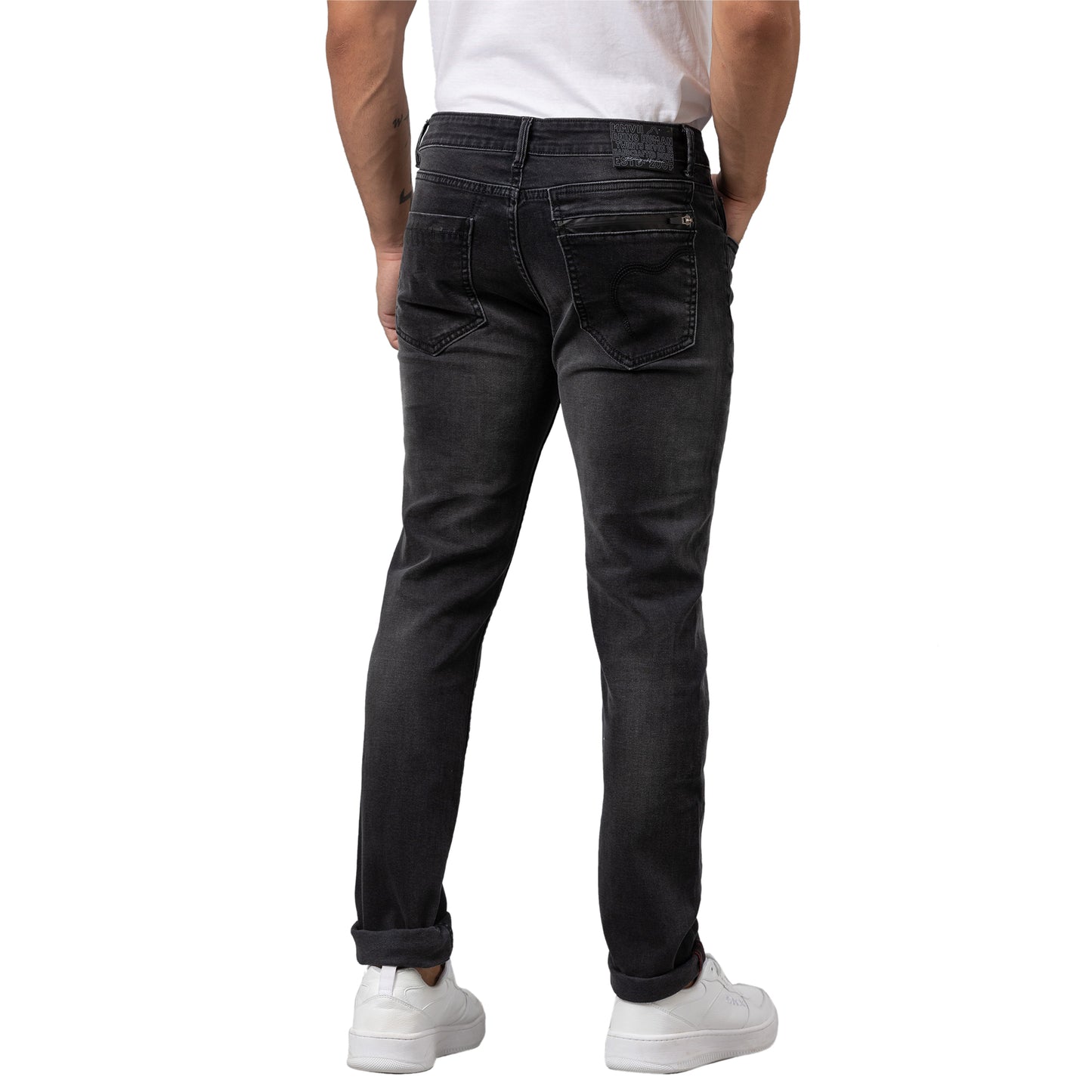 Being Human Mens Slim Fit Denim - Black Tone