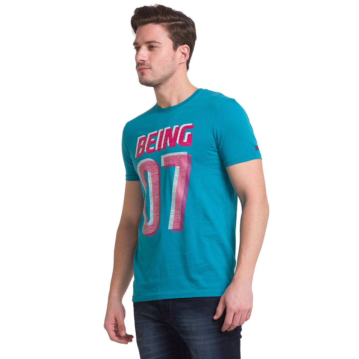 Being Human Mens Crew Neck - Dark Teal