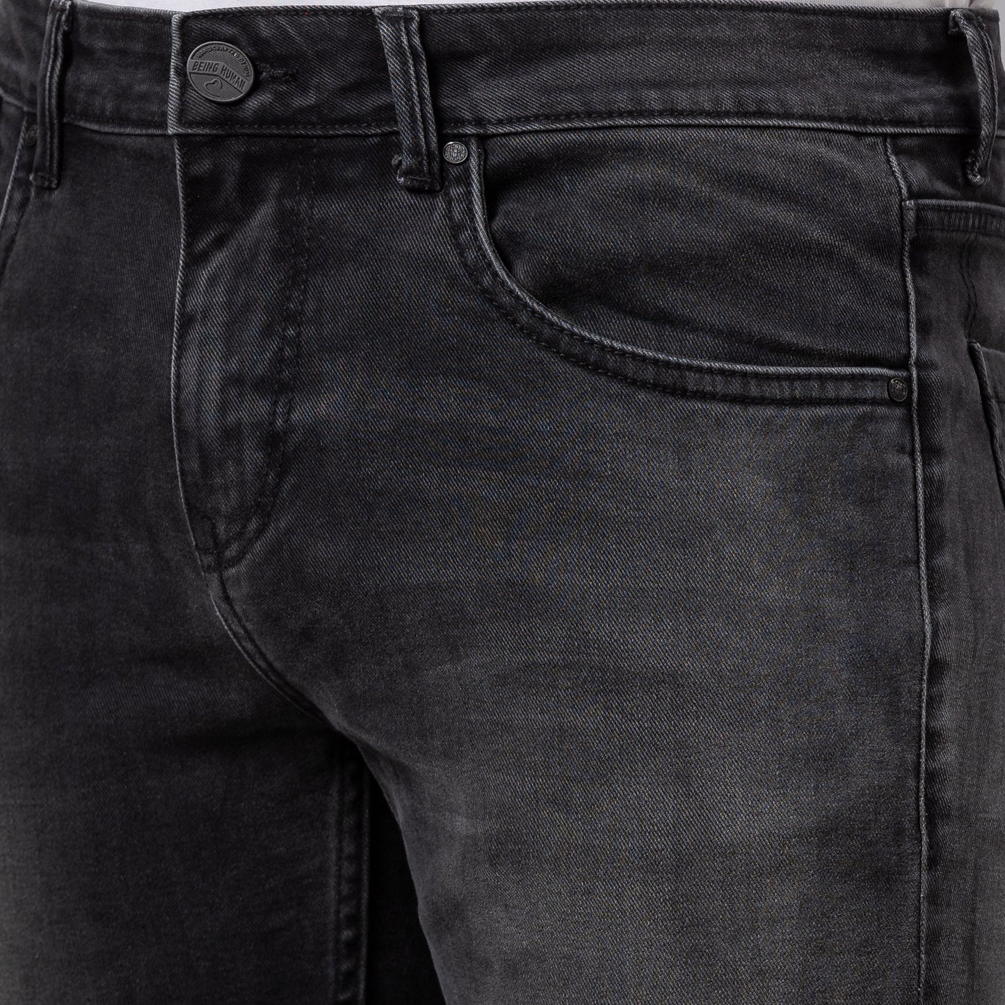 Being Human Mens Slim Fit Denim - Black Tone