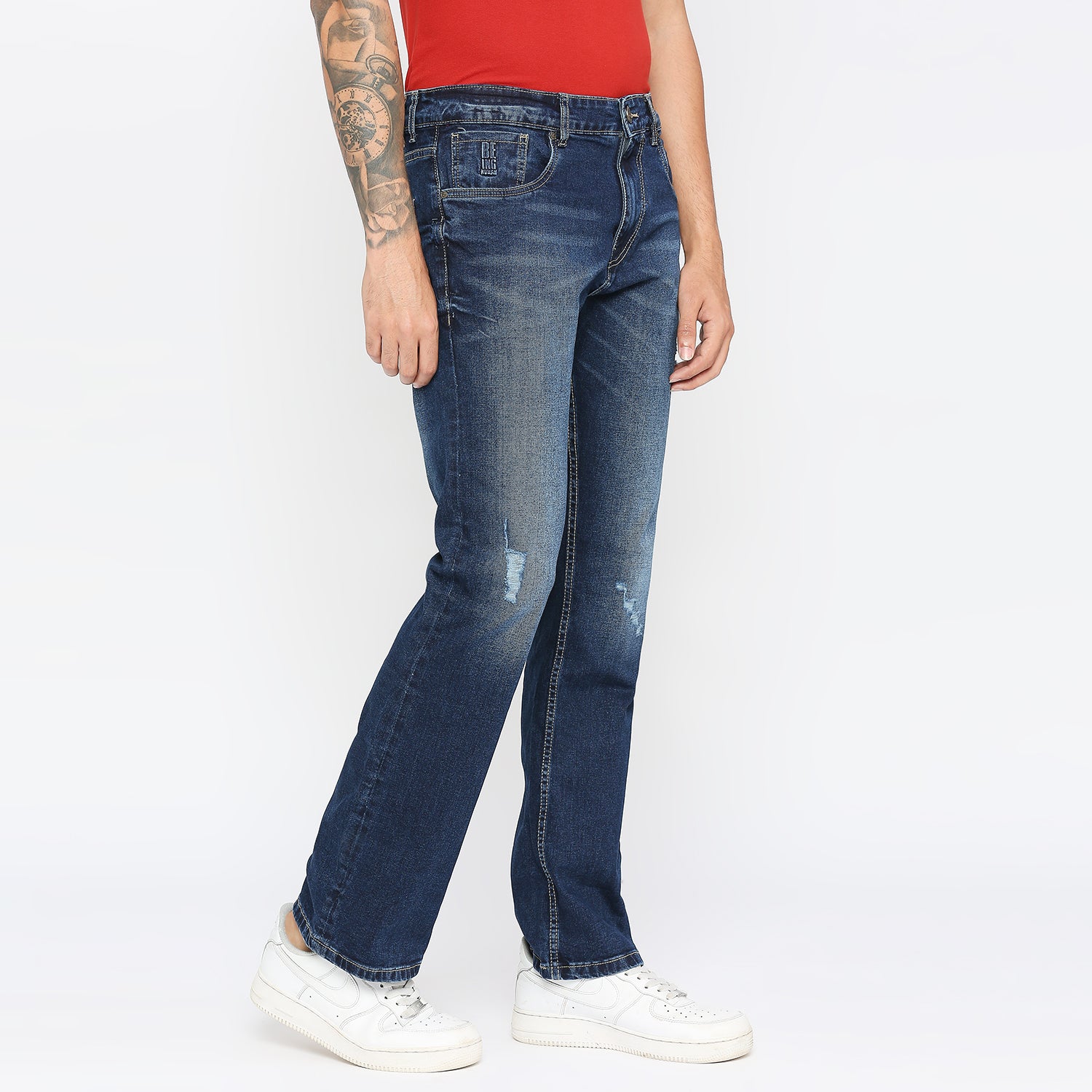 Being Human Mens Boot Cut Fit Denim - Dark Tone -  34405b-4.myshopify.com