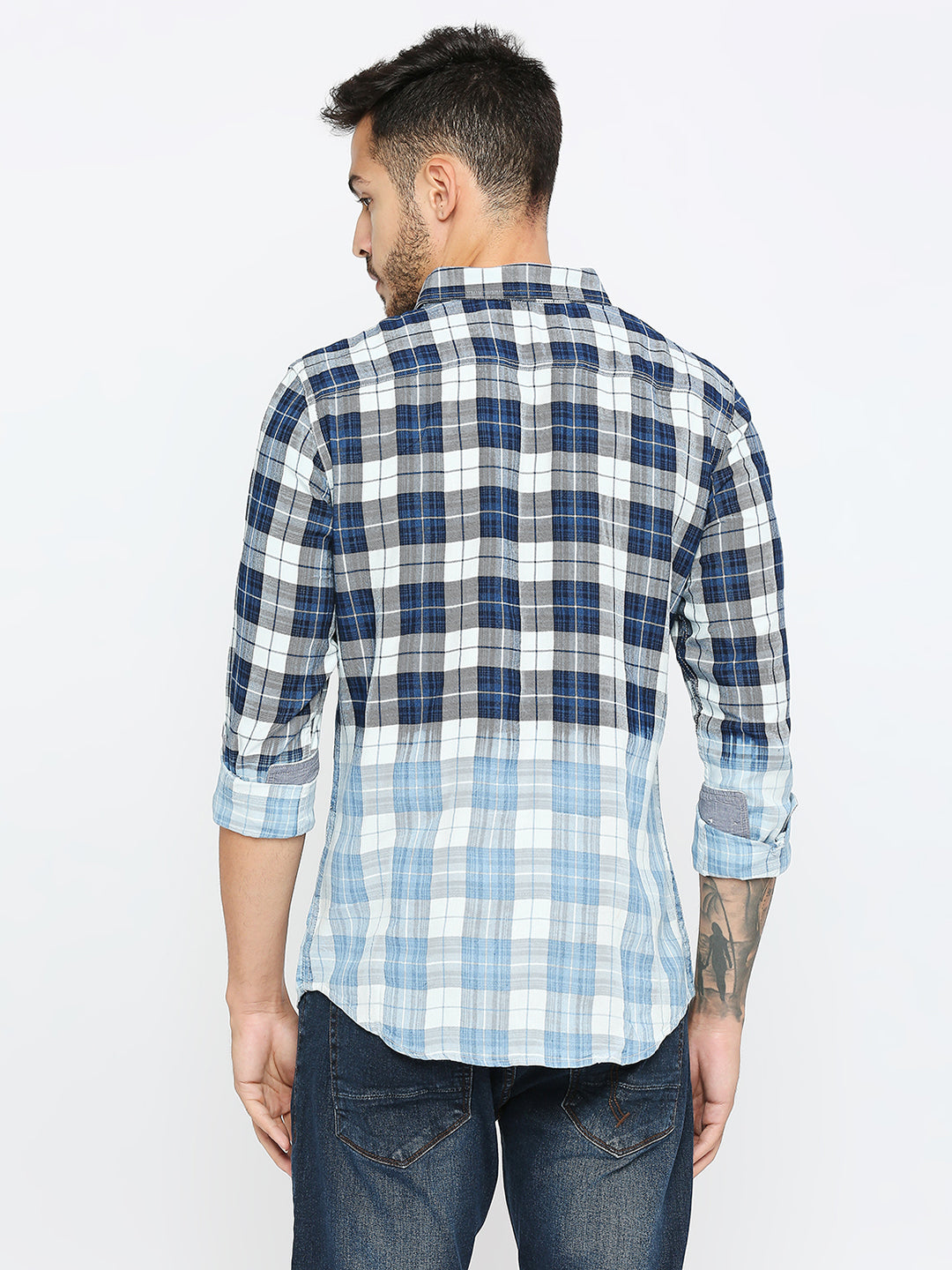 Being Human Mens Slim Fit Shirts - Navy