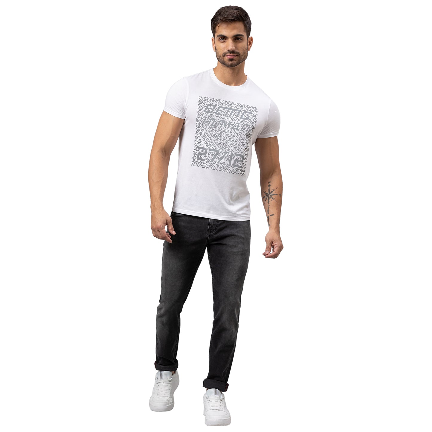 Being Human Mens Slim Fit Denim - Black Tone