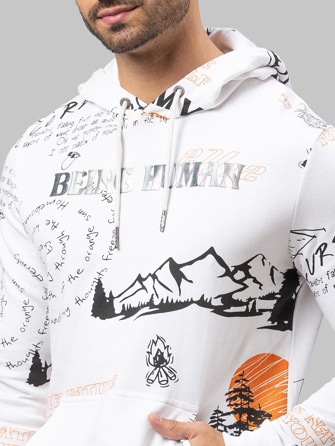 Being Human Mens Top Hoody