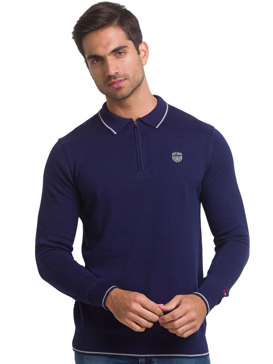 Being Human Regular Fit Men Polo Neck T-Shirts