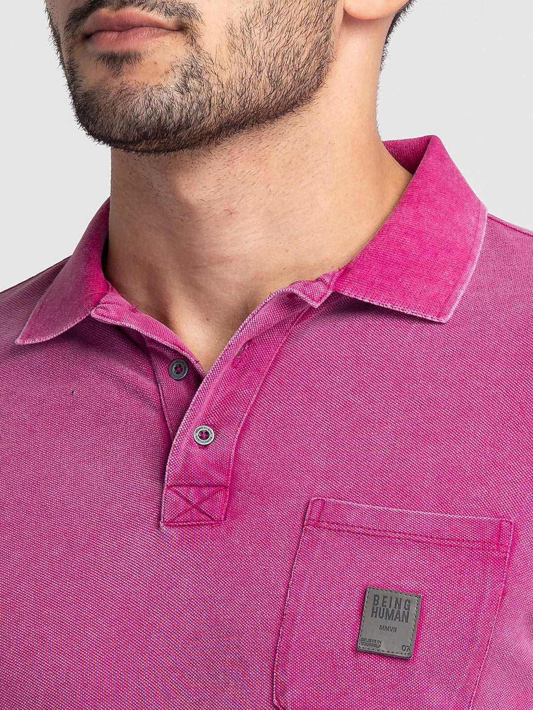 Being Human Mens Regular Fit Polo Neck