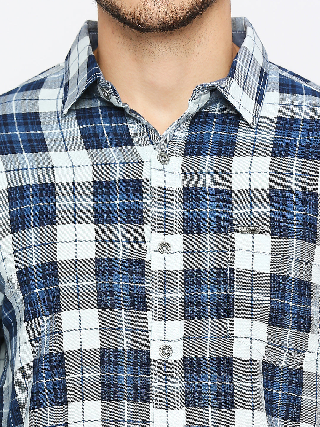 Being Human Mens Slim Fit Shirts - Navy