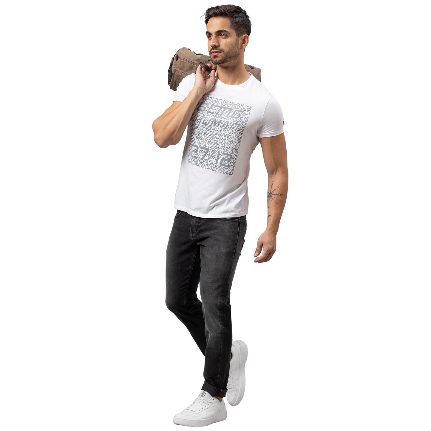 Being Human Mens Slim Fit Denim - Black Tone