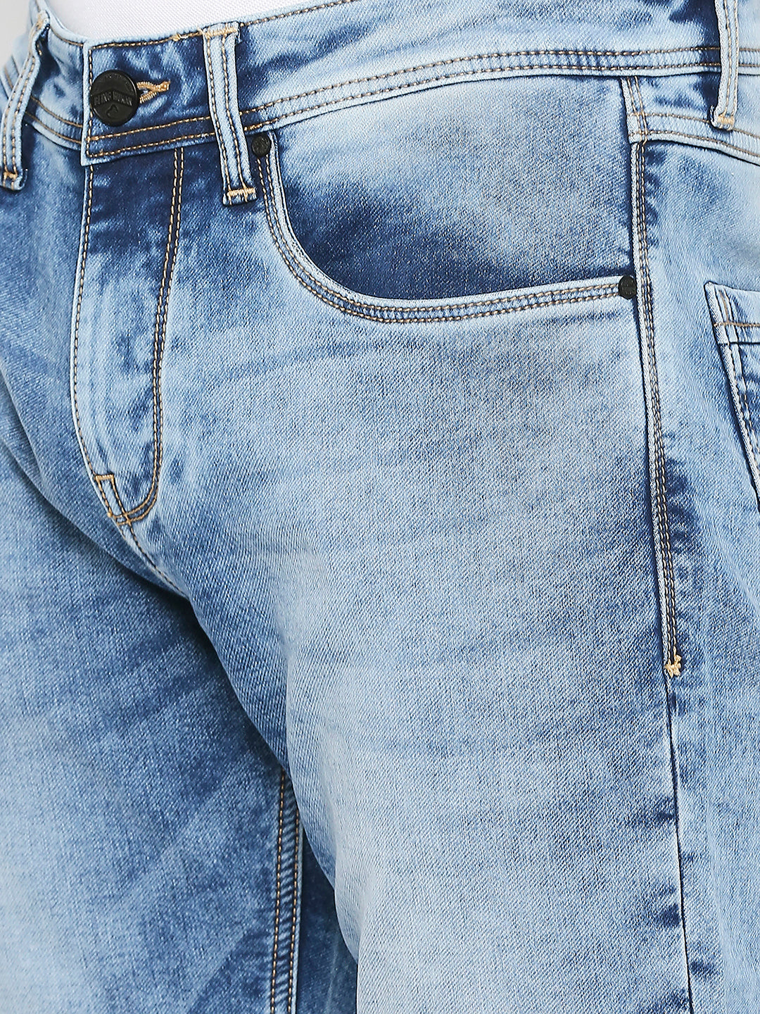Being Human Mens Slim Fit Denim - Light Tone