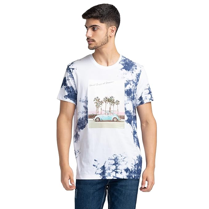 Being Human Mens Top Crew Neck - Snow White