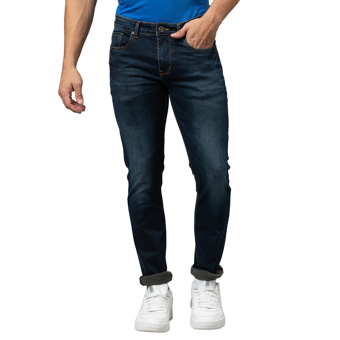 Being Human Mens Slim Fit Denim - Dark Tone