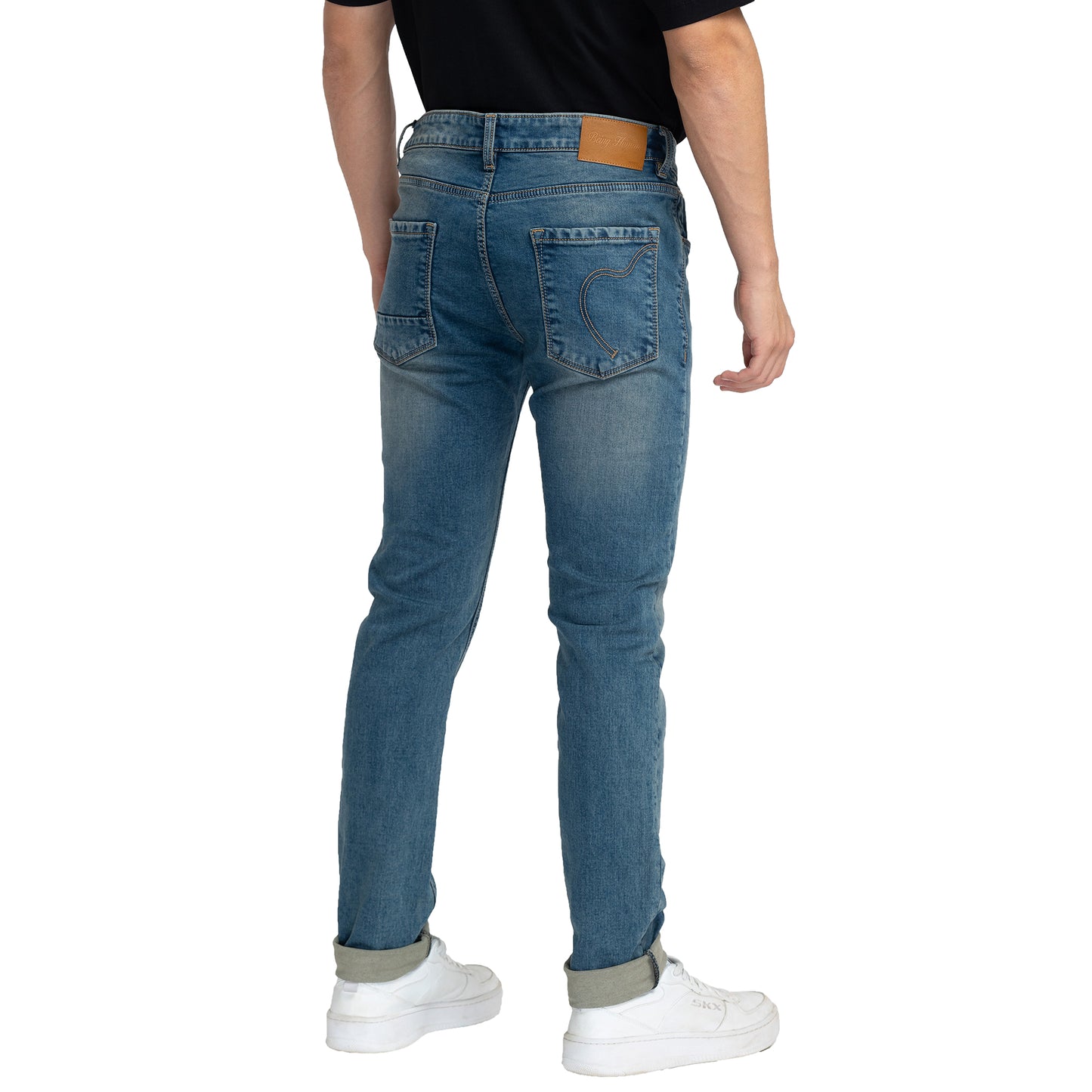Being Human Mens Slim Fit Denim - Mid Tone