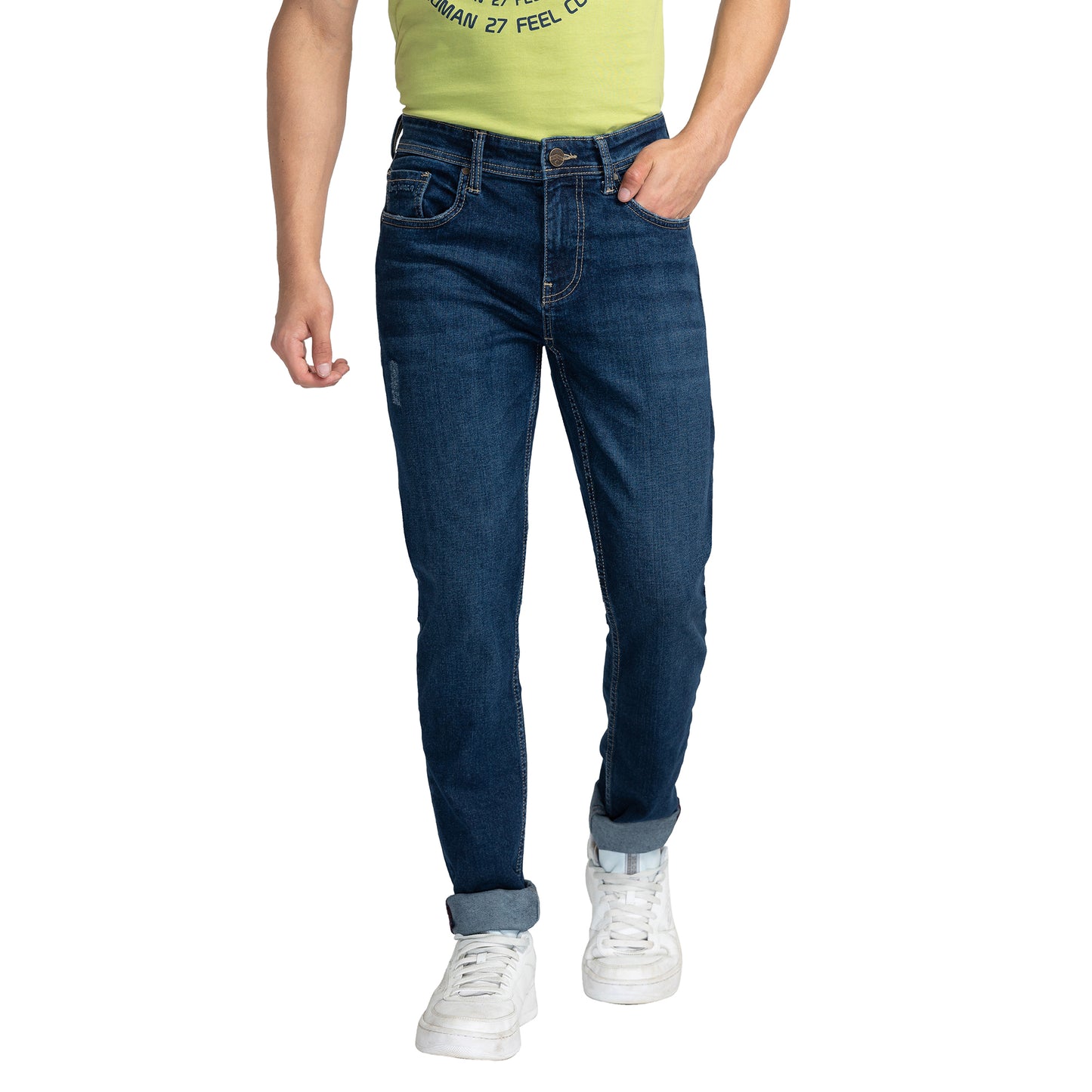 Being Human Mens Slim Fit Denim - Dark Tone