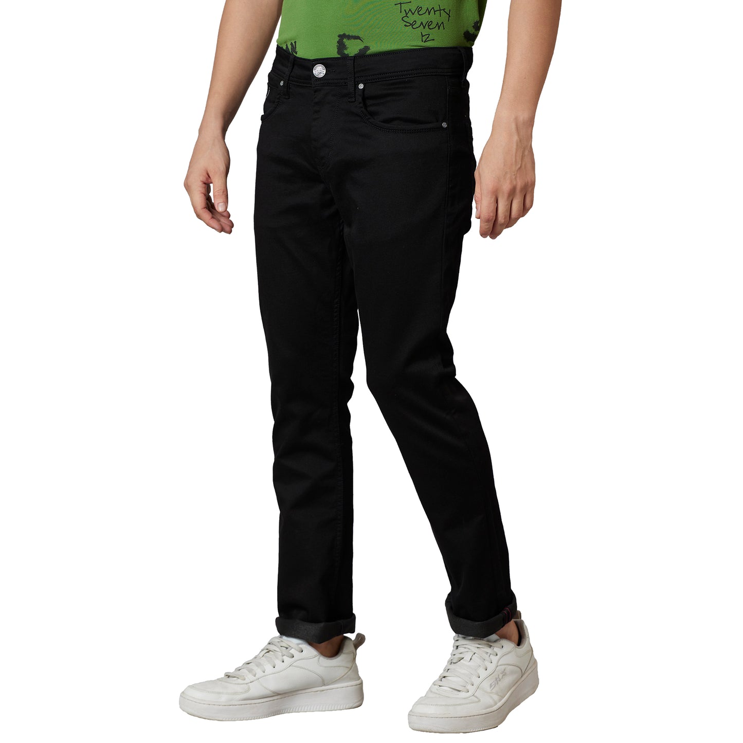 Being Human Mens Slim Straight Fit Denim - Black Tone