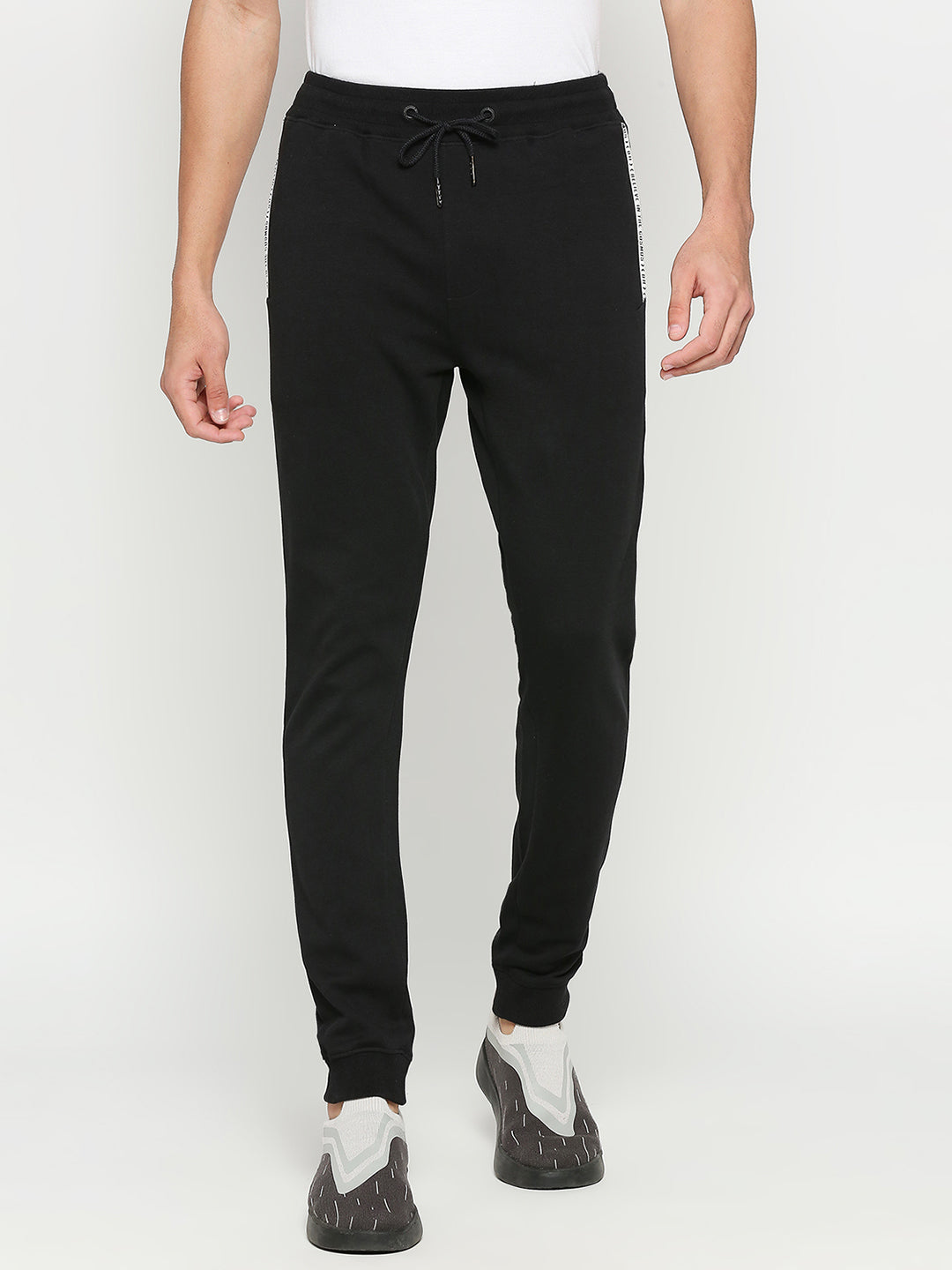 Being Human Mens Regular Fit Track - Black