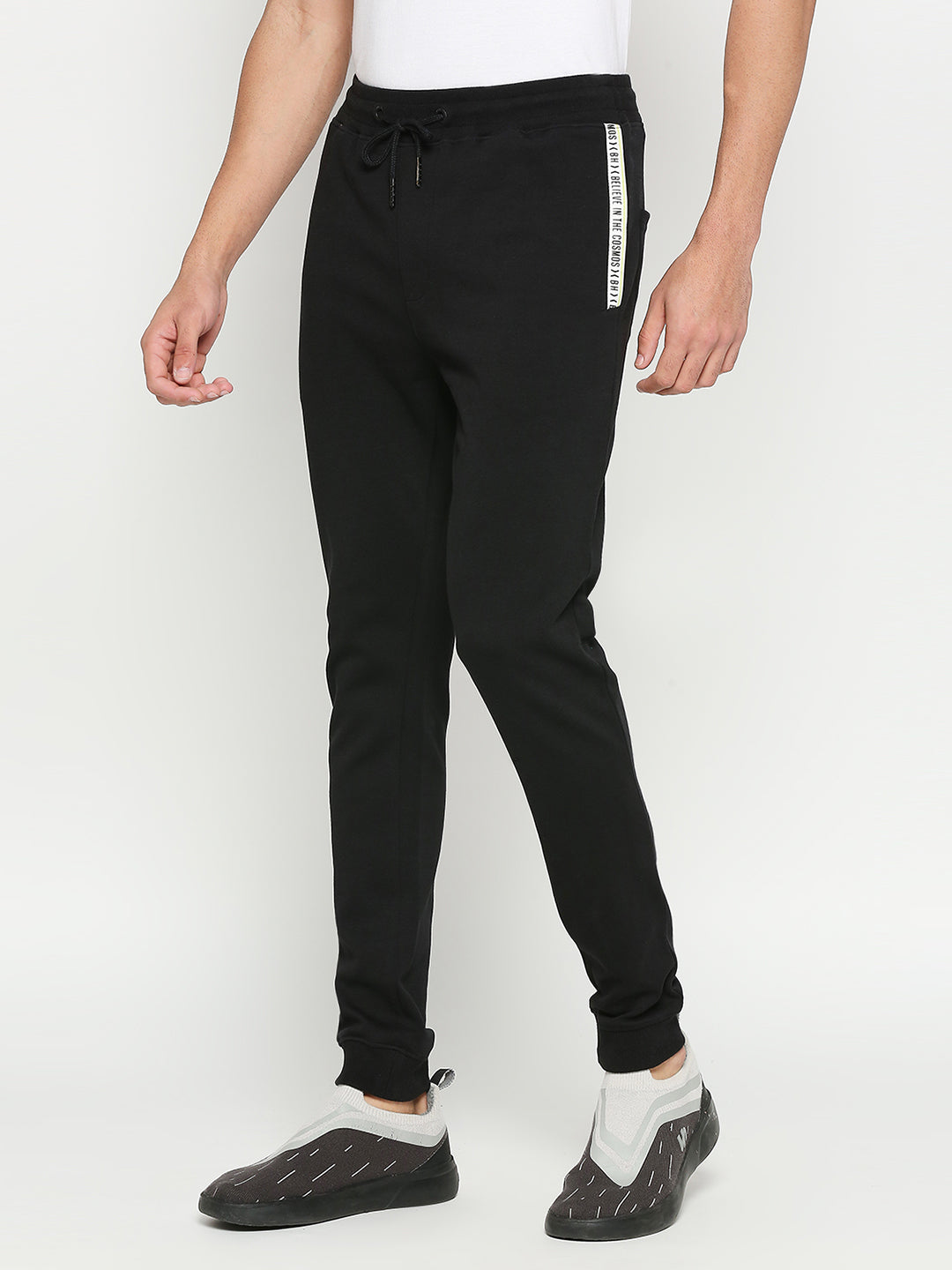 Being Human Mens Regular Fit Track - Black
