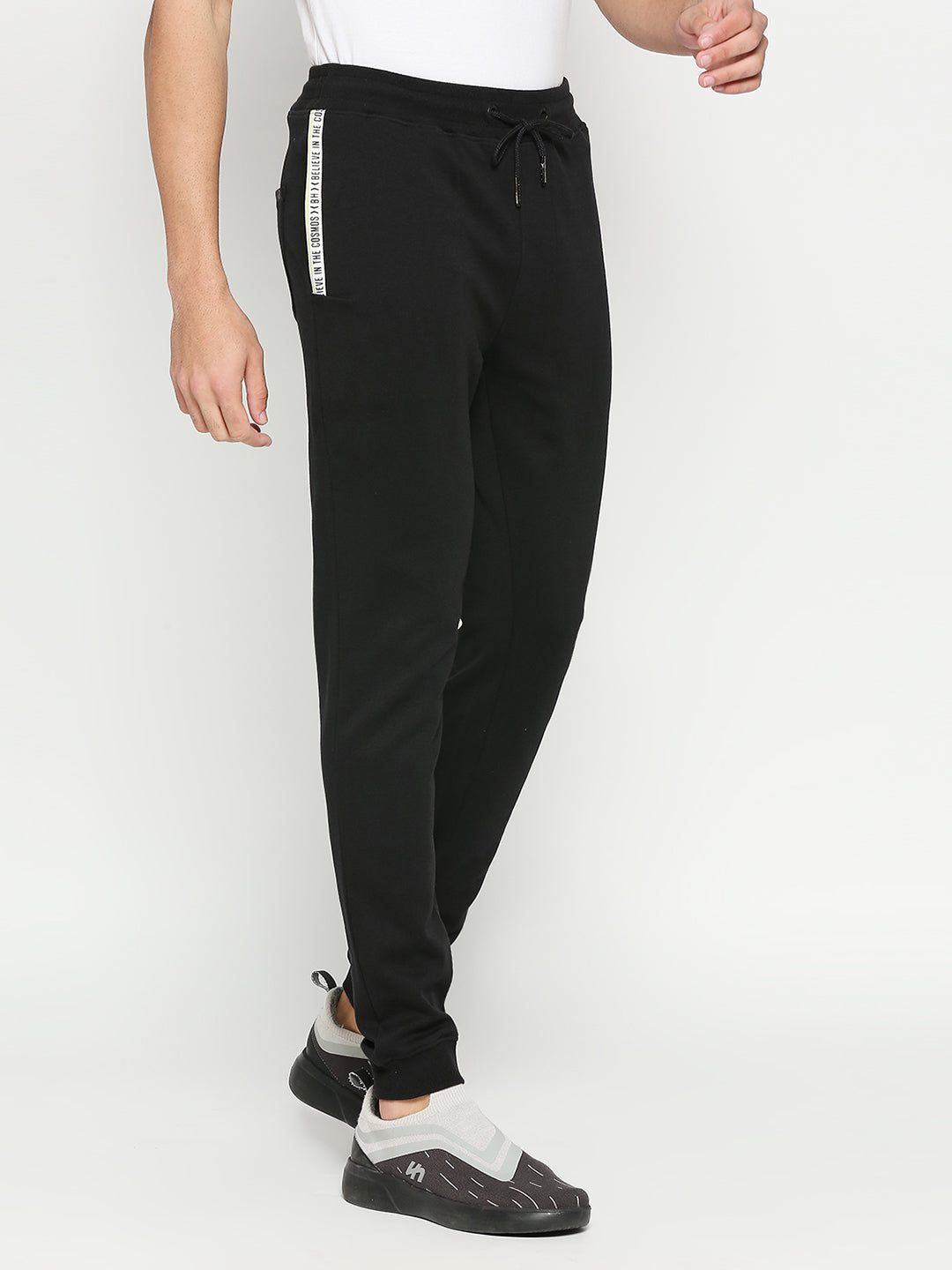Being Human Mens Regular Fit Track - Black