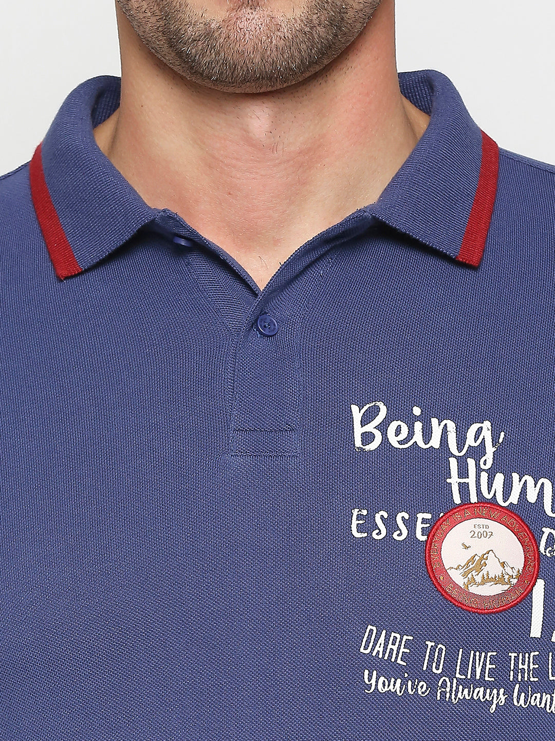 Being Human Mens Regular Fit Polo Neck
