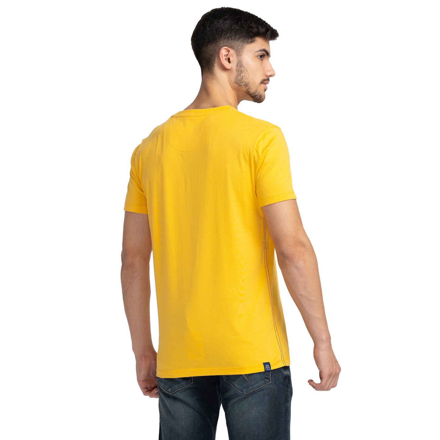 Being Human Mens Crew Neck T-Shirt - Daffodil