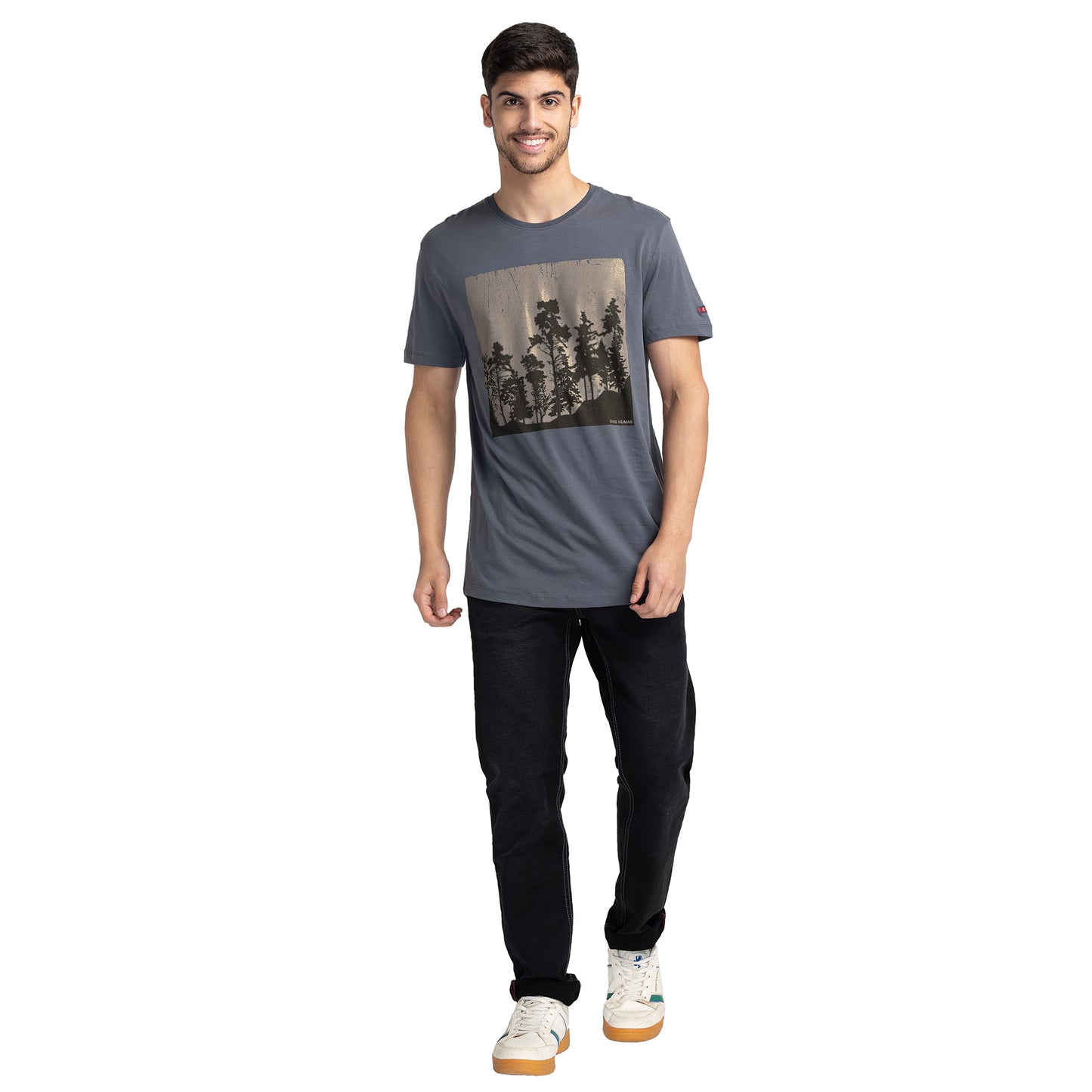 Being Human Mens Crew Neck - Slate Grey