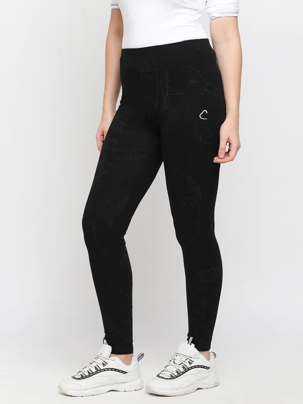 Being Human Womens Legging Fit Leggings - Jet Black