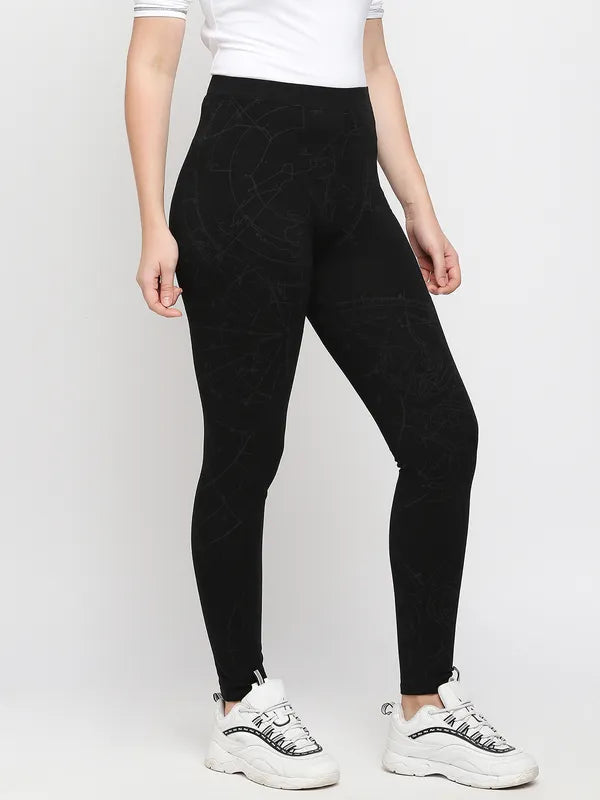 Being Human Womens Legging Fit Leggings - Jet Black