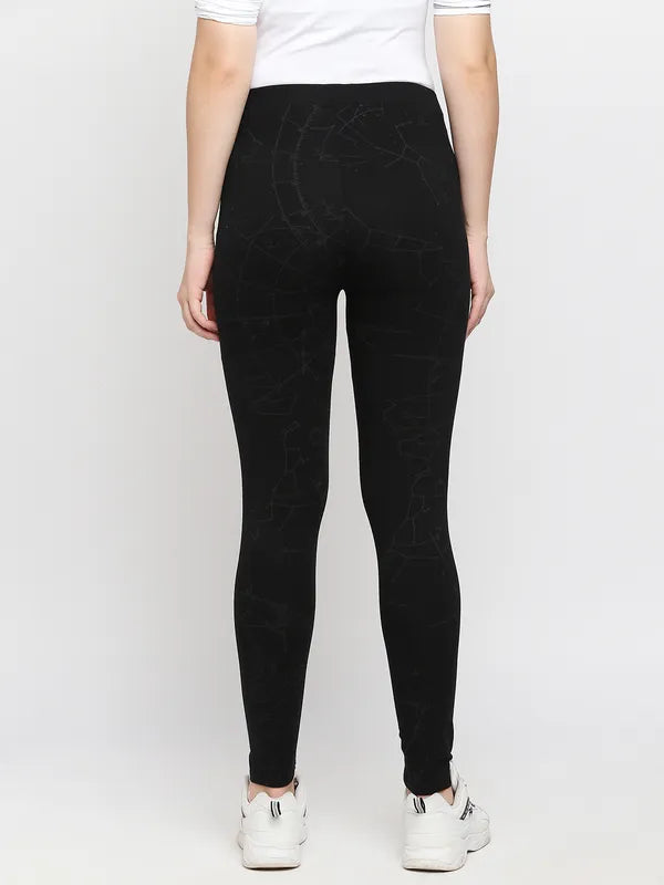 Being Human Womens Legging Fit Leggings - Jet Black