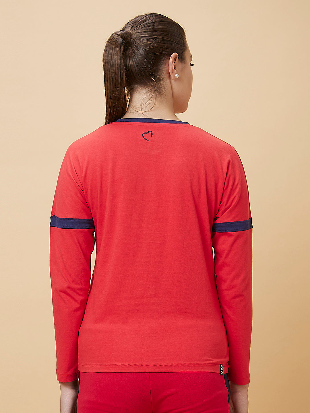 Being Human Womens Basic Fit T-Shirts - Red