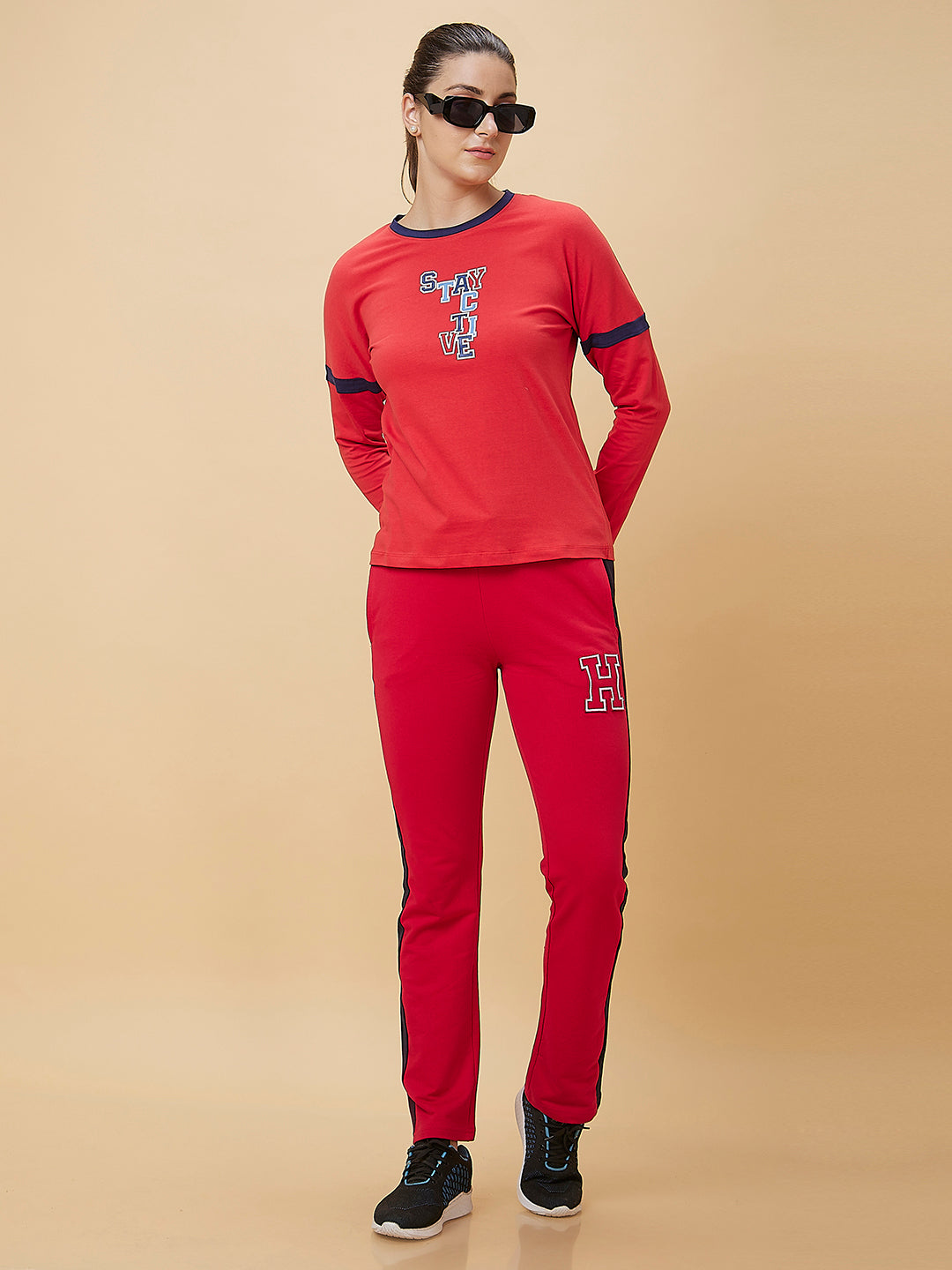 Being Human Womens Basic Fit T-Shirts - Red