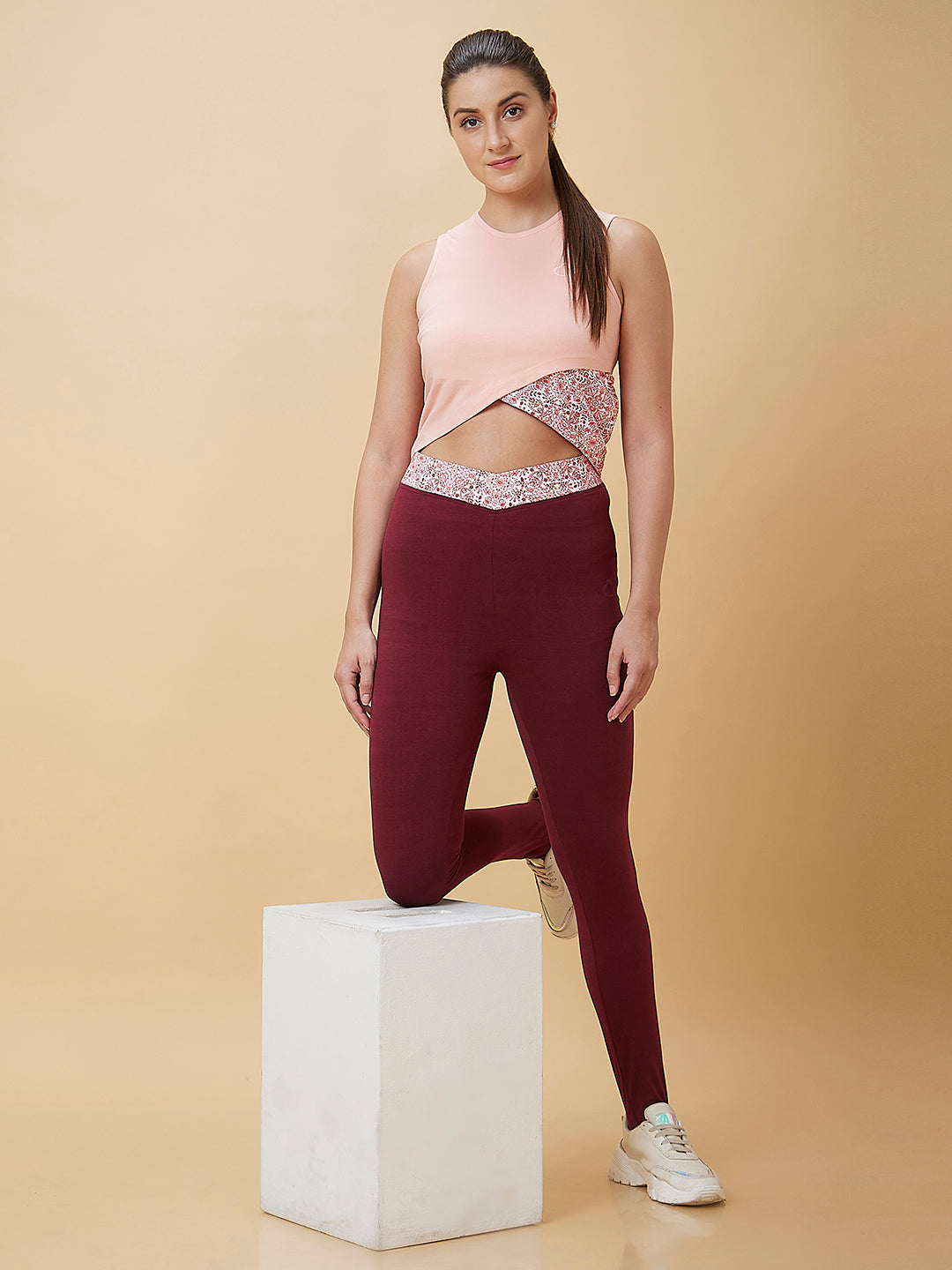 Being Human Womens Cropped Fit T-Shirts - Pink